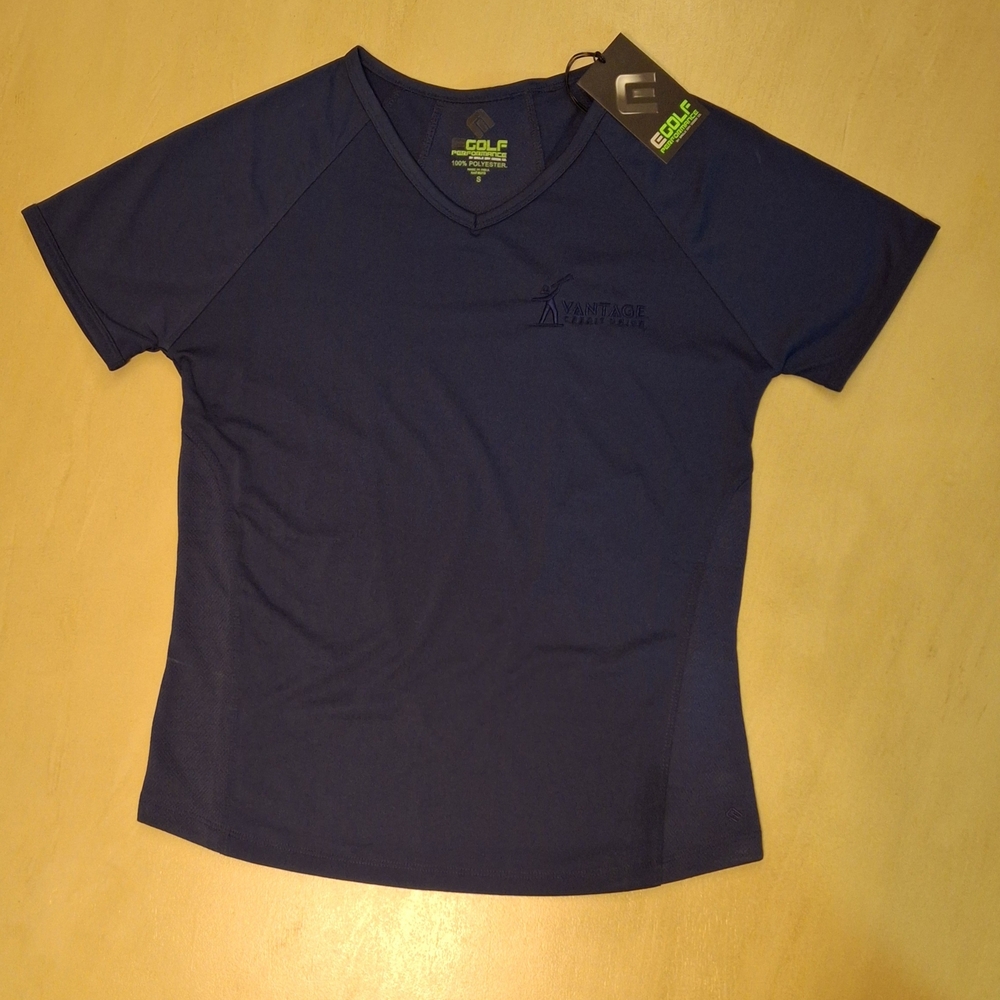 Navy Vantage Golf Shirt